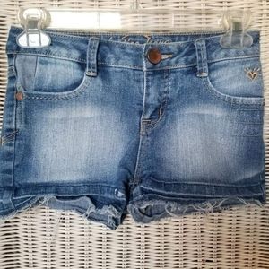 Justice Distressed Denim Shorts. Size 10R. Cute!